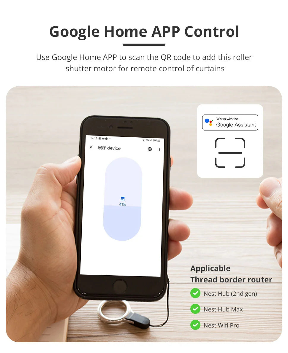 Zemismart MT25B | Draadloze rolgordijnmotor (Retrofit) | Matter over Thread