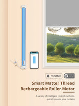 Zemismart MT25B | Draadloze rolgordijnmotor (Retrofit) | Matter over Thread