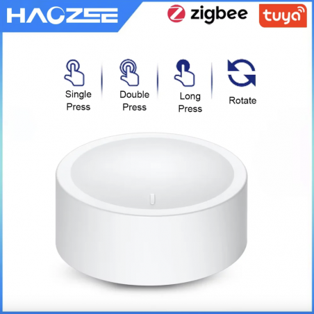 DIYANI Zigbee Rotary Knob – Draaien, Drukken en Scènes Activeren