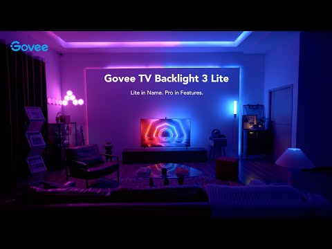 Govee TV Backlight 3 Lite (55-65 inch) | Slimme RGBICW TV Verlichting met Camera & Matter