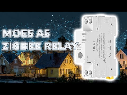 MOES A5 Zigbee DIN-Schienenrelais 63A – Schalter mit Energiemessung