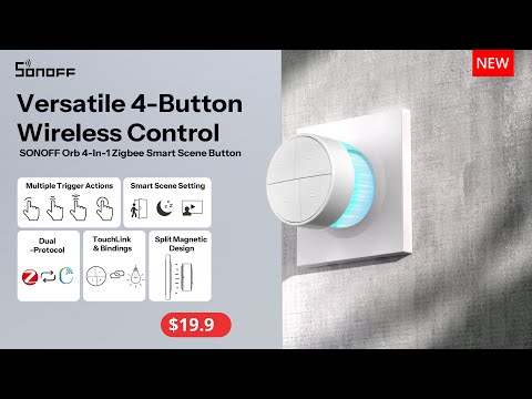 SONOFF SNZB-01M Orb 4-In-1 Zigbee Scèneknop met 16 Scenes
