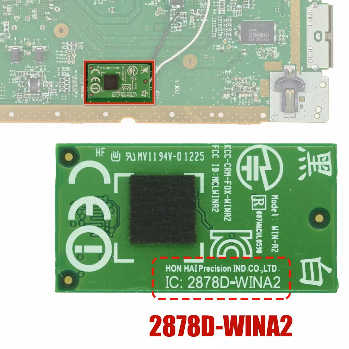 Nintendo Wii U | Bluetooth / WiFi Module - 2878D WIN-A2