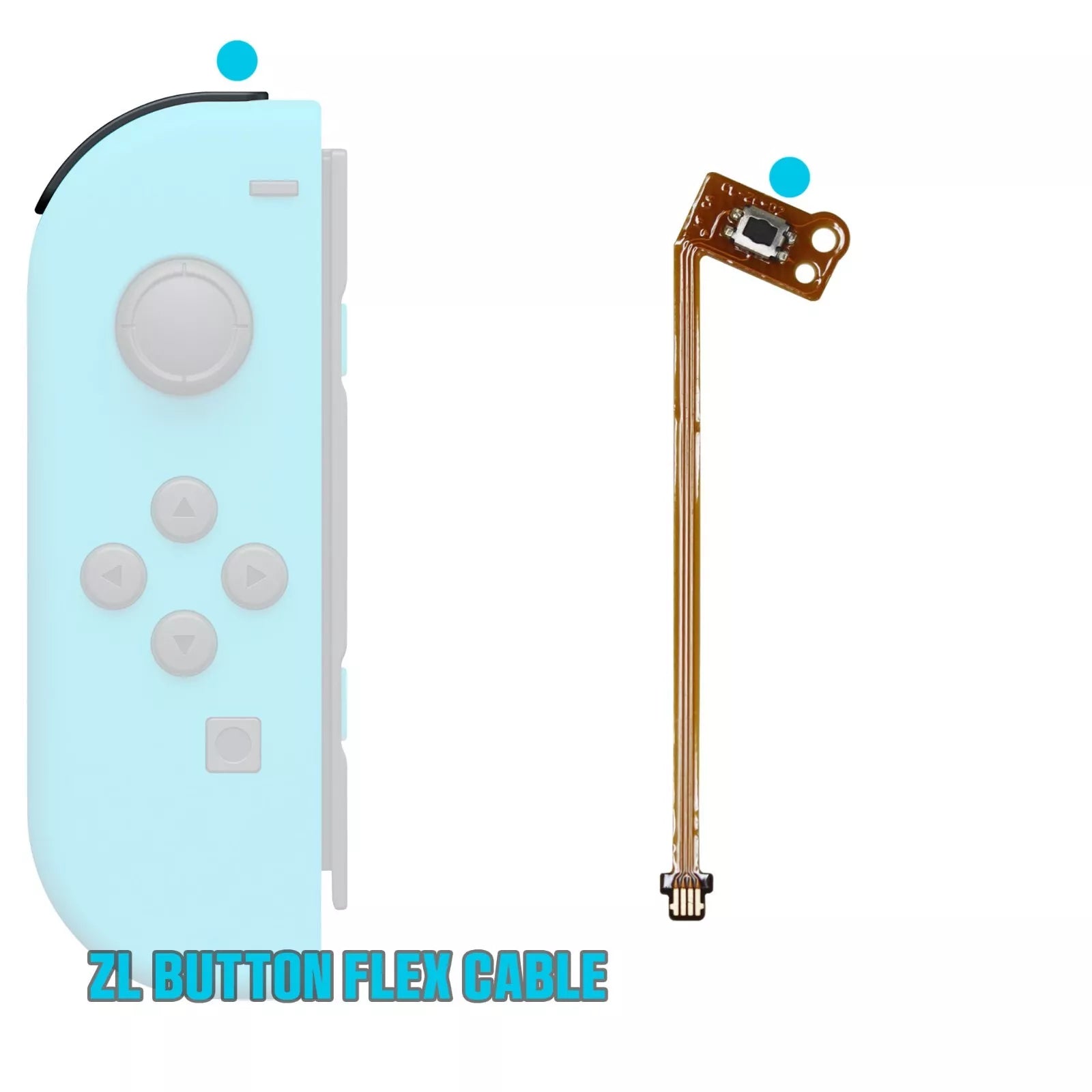 Nintendo Switch Joycon | Original SL/SR/L/ZL/ZR Flex-Flachbandkabel mit Taste - ZL-Taste