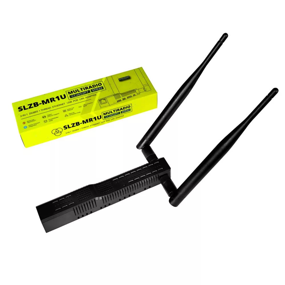 SMLIGHT SLZB-MR1U Dual-Radio Adapter Zigbee en Thread met Ethernet, Wi-Fi, PoE en USB Passthrough