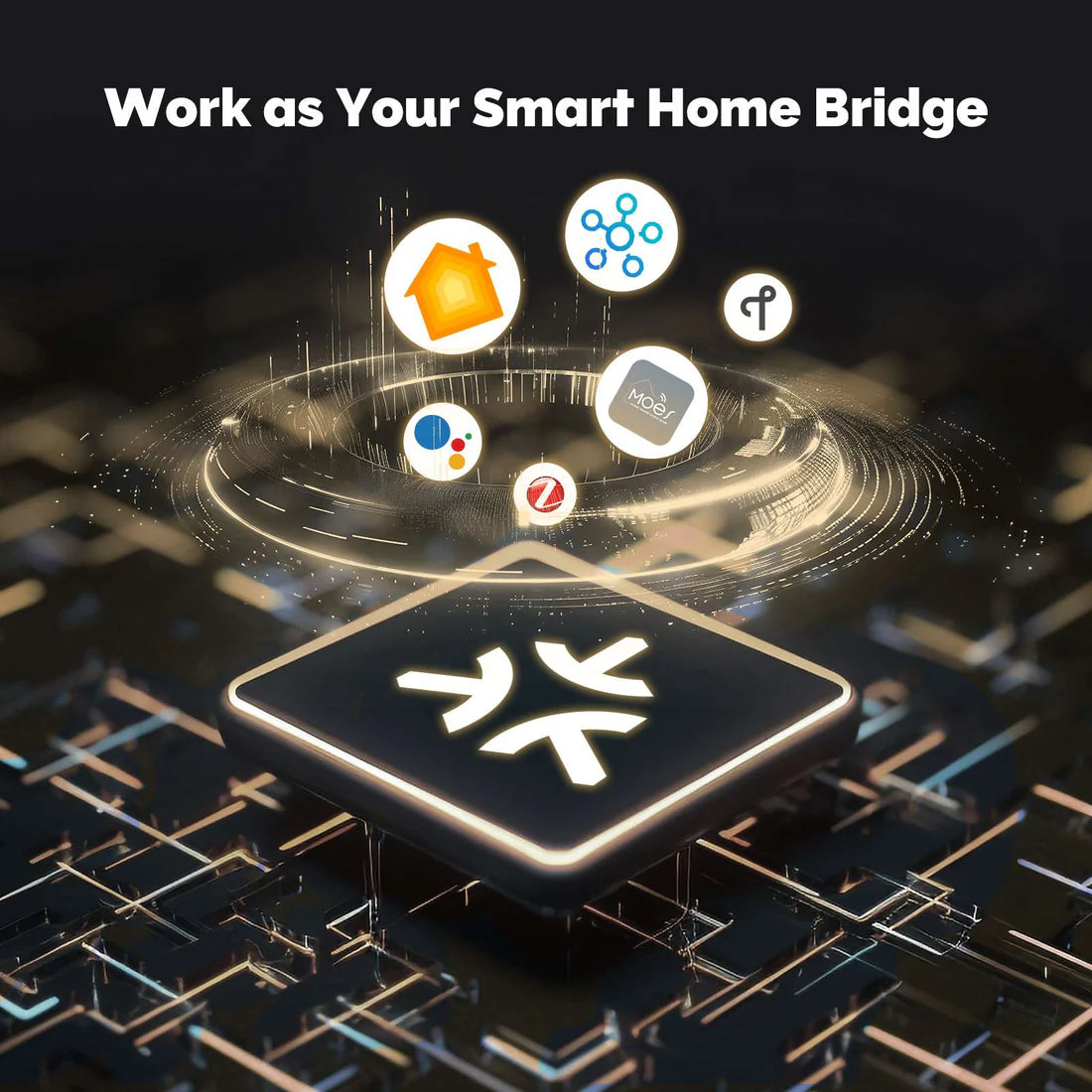 MOES Tuya Matter Zigbee Thread Gateway - Wired Smart Home Hub