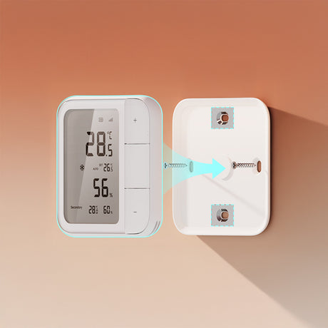 Aqara W100 kan ook aan de muur geschroefd worden.