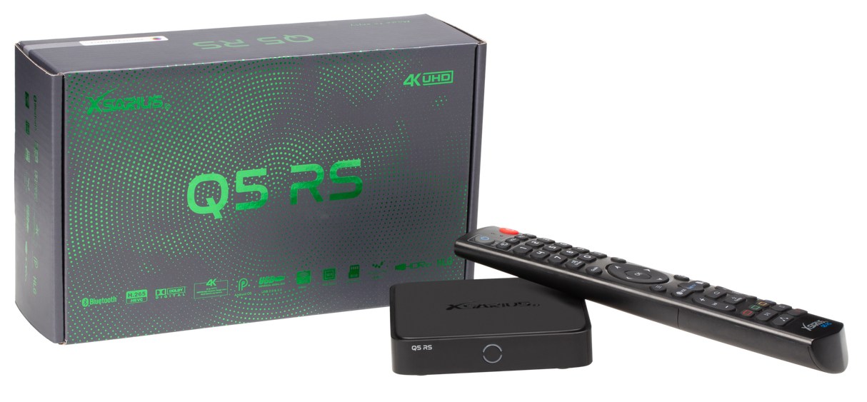 Xsarius Q5 RS | 4K IPTV box met Widevine L1 en PremiumTV+