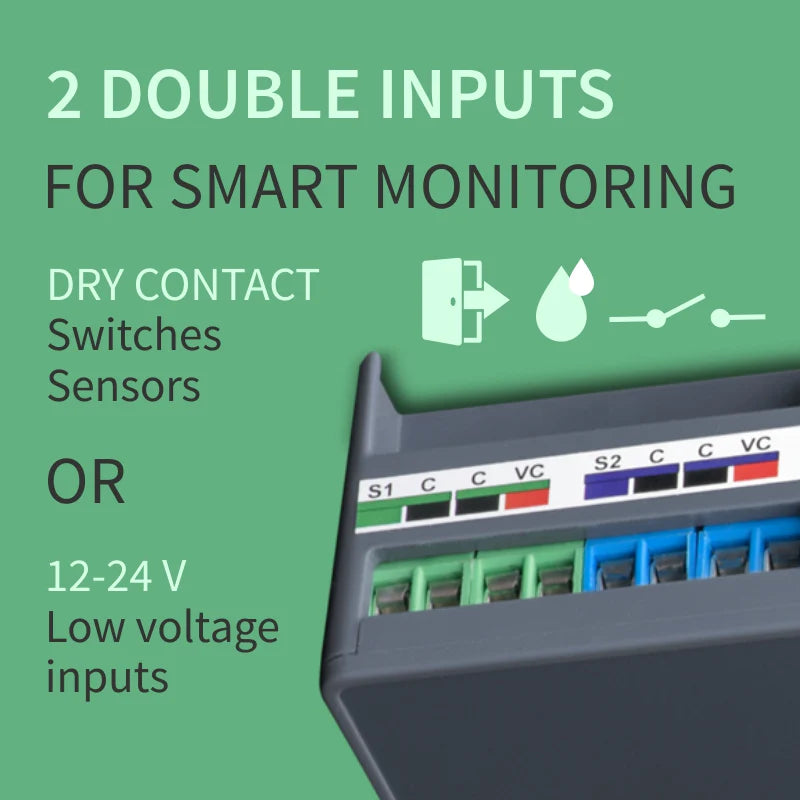 Zooz Universeel Relais 2x NO/NC | ZEN17 | Z-Wave Plus 800 EU Serie