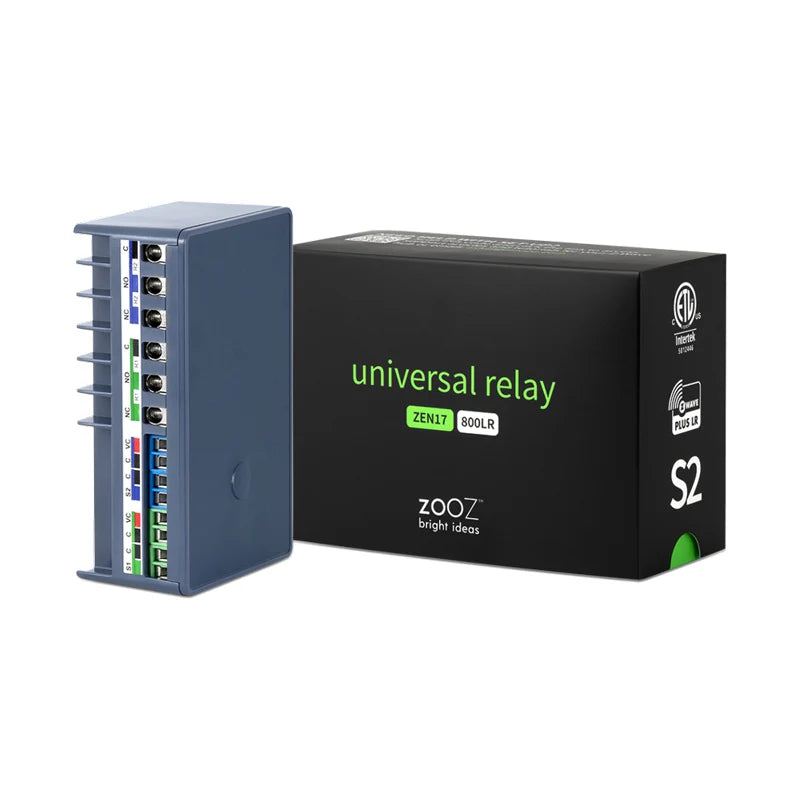 Zooz Universeel Relais 2x NO/NC | ZEN17 | Z-Wave Plus 800 EU Serie